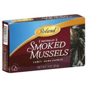Roland, Mussel Smkd, 3 OZ (Pack of 10)  Grocery & Gourmet 