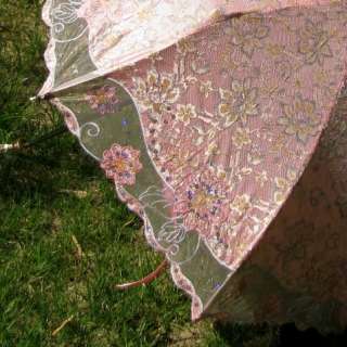 Luxurious Lace wedding Parasol Folding Umbrella 2052ws  