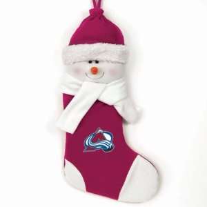   Avalanche 22 Baby Mascot Christmas Snowman Stocking   NHL Hockey