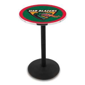  36 UAB Counter Height Pub Table   Round Base   NCAA