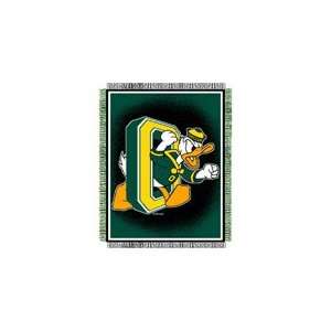  Oregon Ducks 48x60 Focus Triple Woven Jacquard Throw 