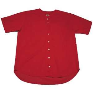 A4 Full Button Short Sleeve Custom Baseball Jerseys N4117 CARDINAL AS 