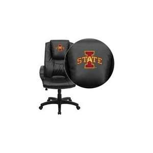  Iowa State University Cyclones Embroidered Black Leather 