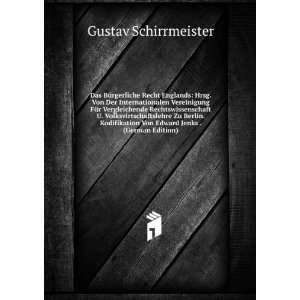   Von Edward Jenks . (German Edition) Gustav Schirrmeister Books