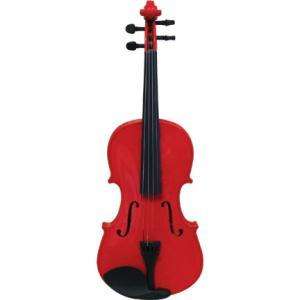 Full Size Red Violin   Fiddle with Case and Bow  