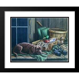 Dr. Jeremy Paul Framed and Double Matted Print 29x35 Waiting 