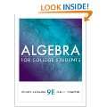 Algebra for College Students Hardcover by Jerome E. Kaufmann