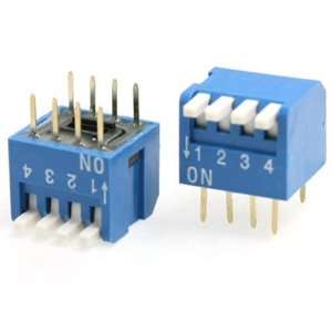   Positions 2.54mm Pitch Side Piano Type DIP Switch