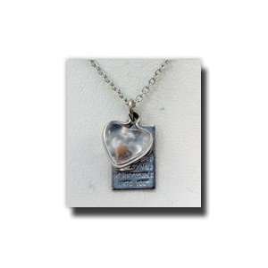  Necklace Mustard Seed Heart Silver   18 inch Chain   If Ye 