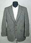 40R STAFFORD Harris Tweed Gray Herringbone Sportcoat  