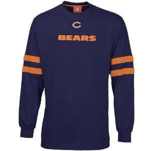  Chicago Bears Navy Blue Two Point Conversion Long Sleeve T 