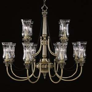 Waterford 8501263300 Antique Brass Twelve Light Two Tier Up Lighting 
