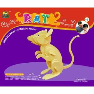  3d Wooden Puzzle mouse/rat Toys & Games