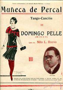 TANGO MUÑECA DE PERCAL Illustrated Sheet Music Arg 1925  