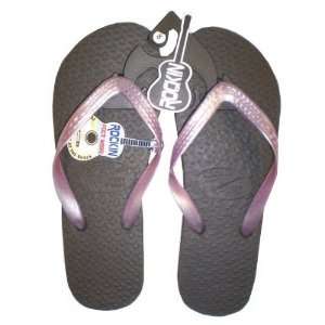  Ladies Flip Flops   Logo Brown/Pink Case Pack 24 
