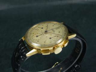 36mm BIG 18k Gold UNIVERSAL Compax Chronograph Watch  