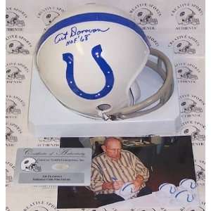 Art Donovan 2 Bar Autographed/Hand Signed Baltimore Colts Mini Helmet 