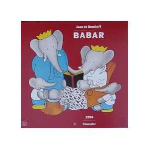  Babar 7 1994 Wall Calender 