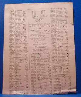1936 Postage Stamp Collecting Price List/SAN ANTONIO,TX  