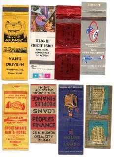   Collection of 100+ Vintage Matchcovers, Casinos Hotels Military Oil++