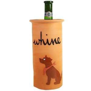   Zeppa Chocolate Labrador Dog Clay Whine Wine Cooler