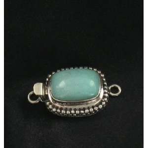  CARICO LAKE TURQUOISE CLASP STERLING SKY BLUE CUSHION 