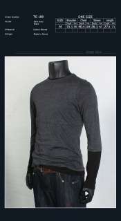 MENS STYLISH LAYERED(TWO IN ONE)KNIT T SHIRT.[GK04]3  