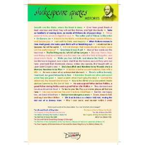  Shakespeare Quotes Poster   Histories