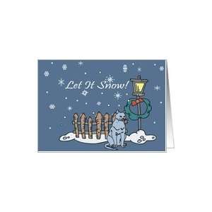  Let It Snow Russian Blue Christmas Card Card Health 