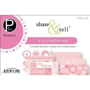  Pebbles Inc. Share & Tell 4 Inch by 6 Inch Creative Pad, Baby 