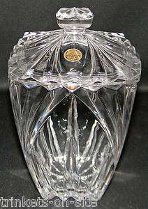 Durand Cristal d Arques France Cookie Crystal Glass Jar  