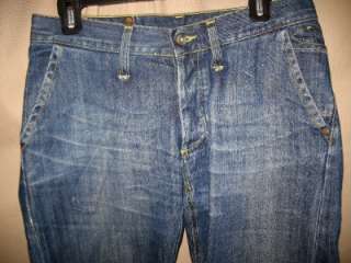 DONUP Italy Straight Leg Jeans w/Twisted Seams Size 30  