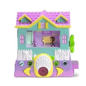  Pixel Chix Babysitter Teal House with Purple Vase Toys 