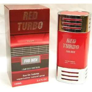  Red Turbo Eau De Toilette Spray Men 3.4 fl. oz. By Crystal 