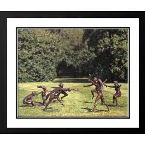   23x20 Framed and Double Matted Bacchanal Circle