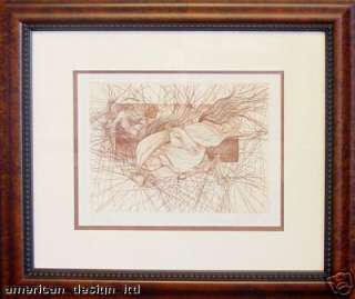 Guillaume Azoulay, The Fall, HAND SIGNED FINE ART Etching horse SUBMIT 