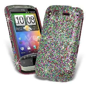 Femeto Disco Extreme Sparkle Glitter Back Cover Case for HTC Desire S 