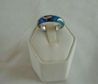 18k White Gold and Enamel Hidalgo Dolphin Diamond Ring  