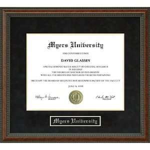  Myers University Diploma Frame