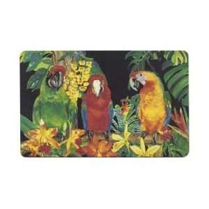  Collectible Phone Card ($50.) Toucans, Lions, Parrots 