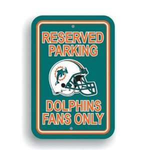    NIB Miami Dolphins NFL 2 Reserved Parking Signs