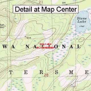  USGS Topographic Quadrangle Map   Imp Lake, Michigan 