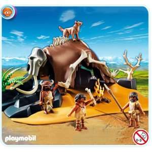    Playmobil   Mammoth Skeleton Tent with Caveman Toys & Games