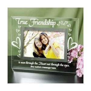  Personalized True Friendship Glass picture Frame