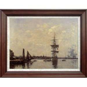   Oil Paintings Sailing Boats Quay   