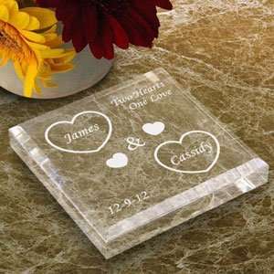  Personalized Both Our Hearts Keepsake & Paperweight Baby