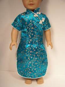 TURQUOISE Asian Dress Doll Clothes For AMERICAN GIRL♥  