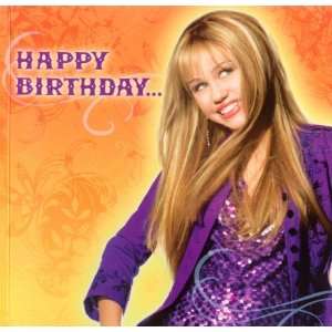  Hannah Montana I Got Nerve Musical Birthday Card 