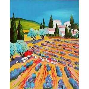    Lavandes a Montsolier by Claude Balta, 23x27