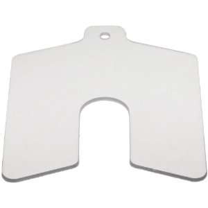 Plastic Slotted Shim, 0.060 x 3 x 3 (Pack of 20)  